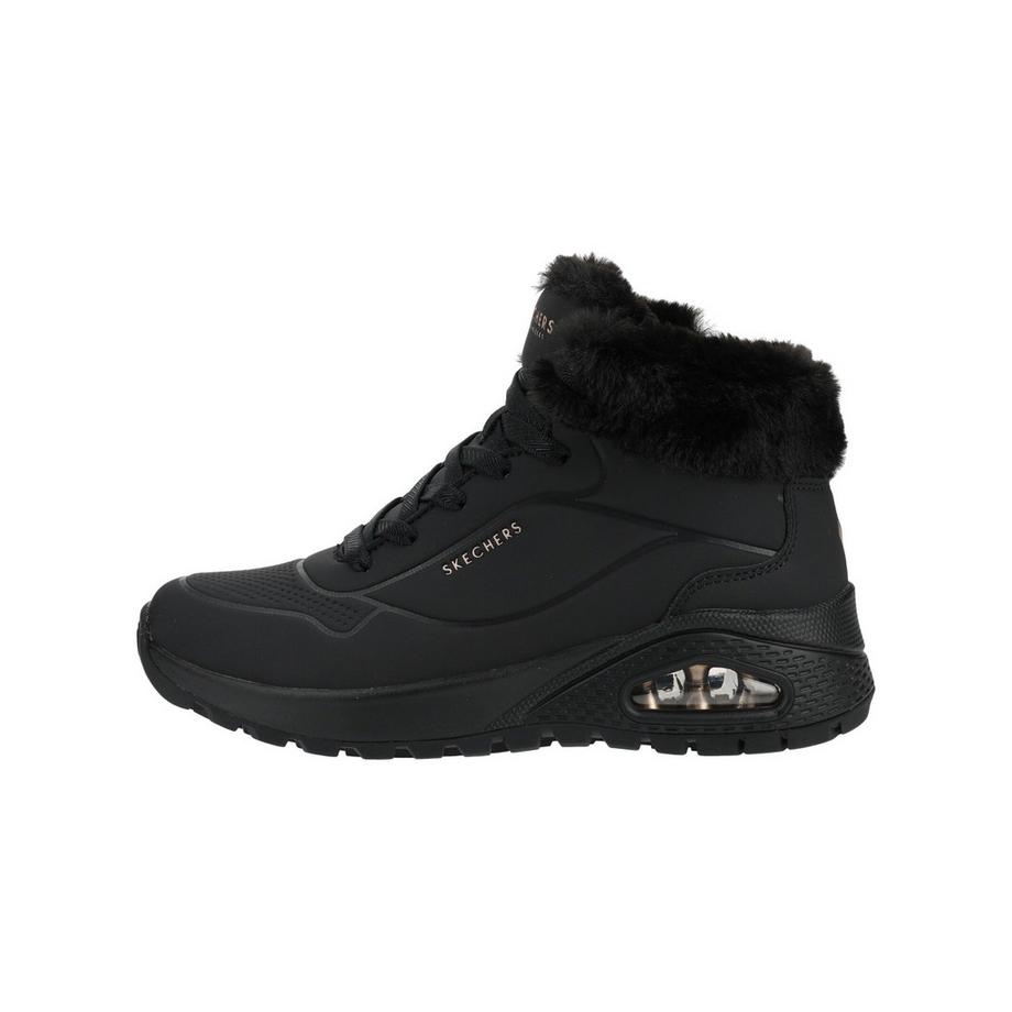 SKECHERS Basket d'hiver avec bordure en fausse fourrure  