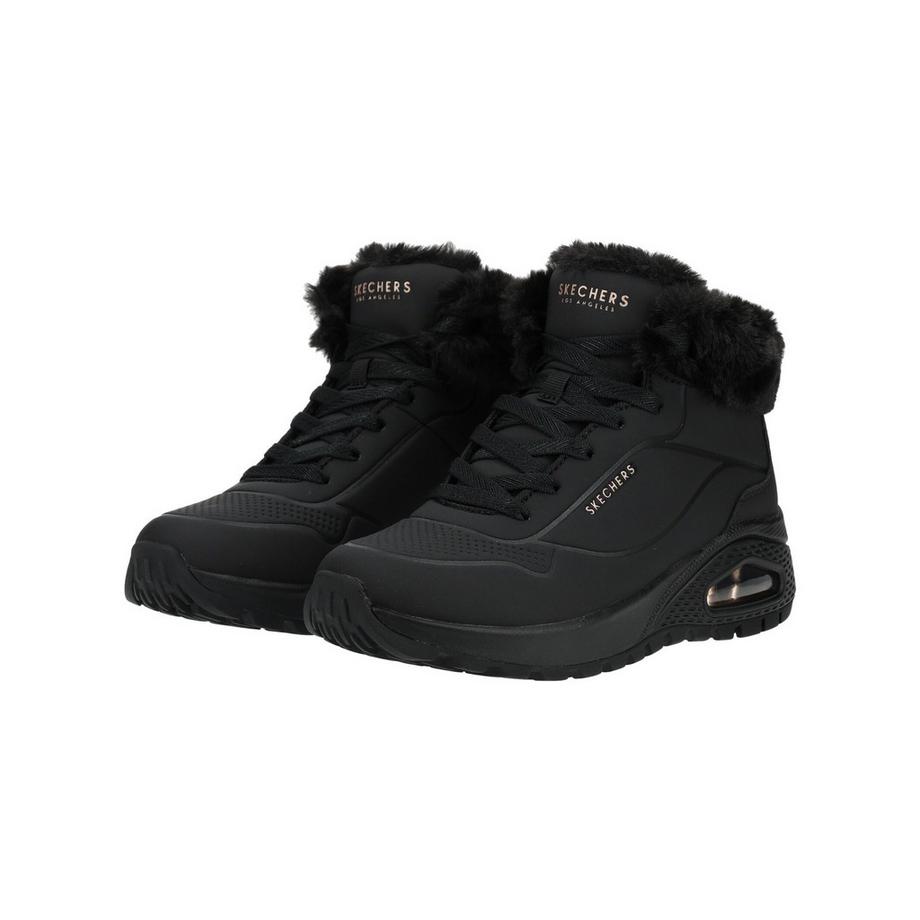SKECHERS Basket d'hiver avec bordure en fausse fourrure  