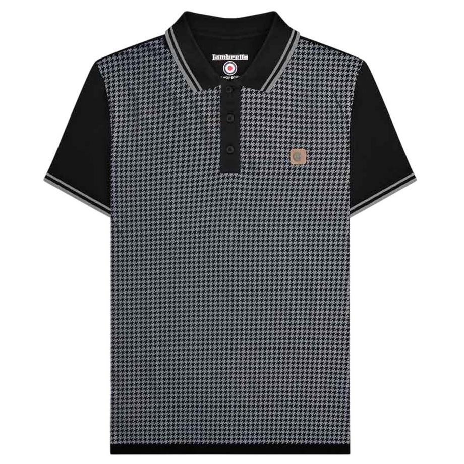 Maglietta Polo Grande E Alto Pied De Poule