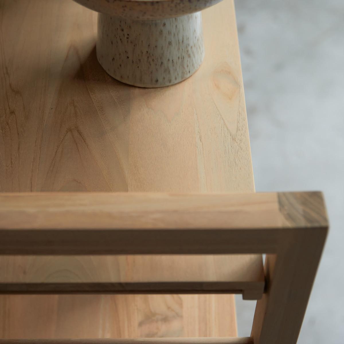 Tikamoon Niedriges Bücherregal aus massivem Teak Sera  