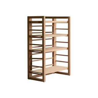 Tikamoon Niedriges Bücherregal aus massivem Teak Sera  