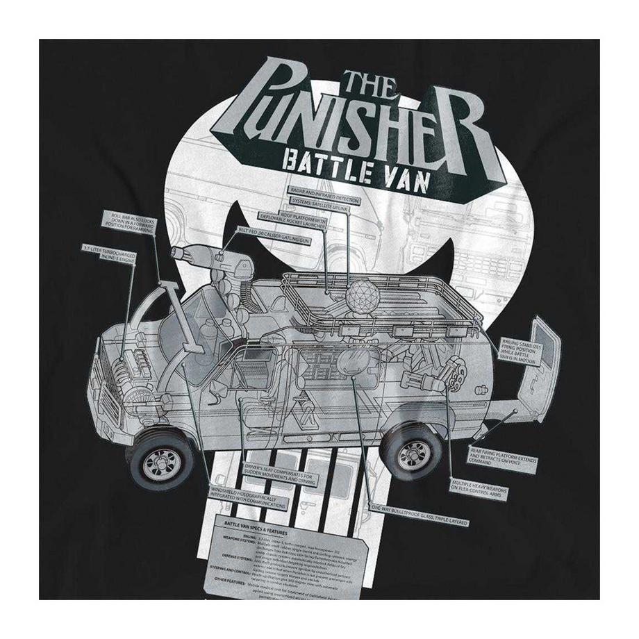 The Punisher T-Shirt Battle Van Specs  