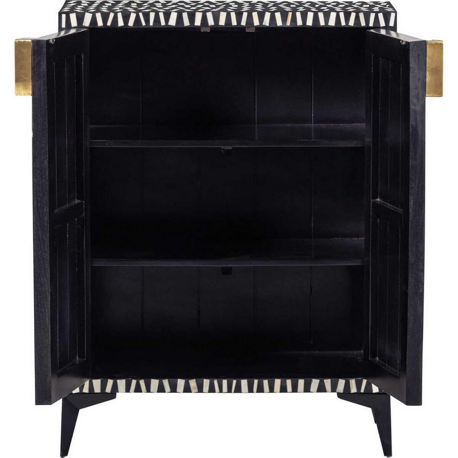 mutoni Armoire Menne noir/blanc 108x81  