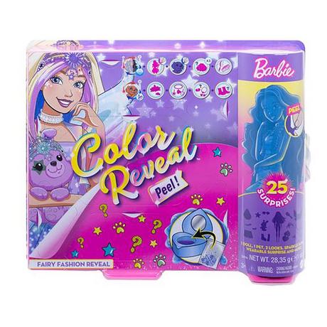 Barbie  Color Reveal Puppe & Haustier Fantasy Fashion Fee 