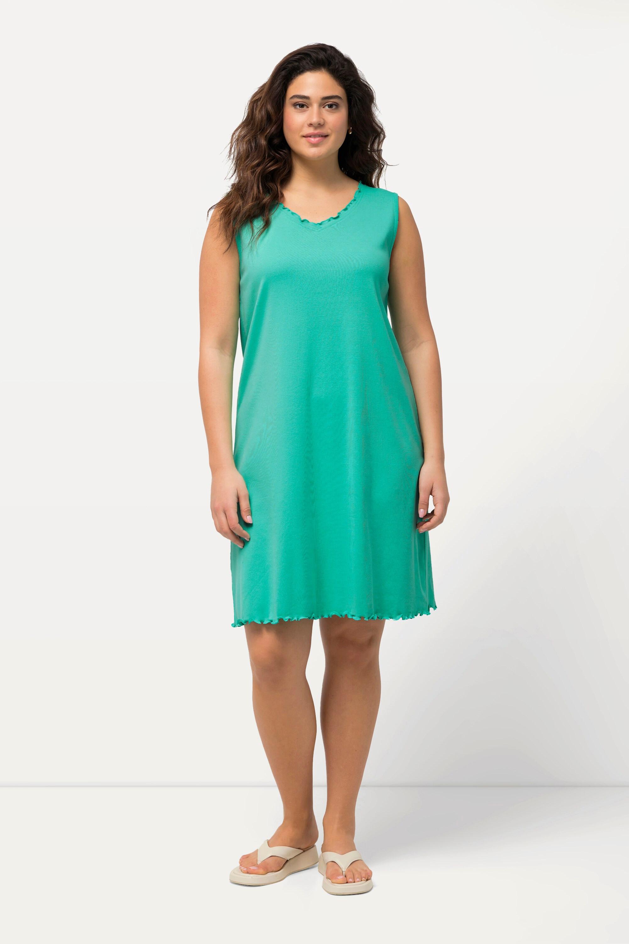 Ulla Popken Abito svasato senza maniche scollo a V  