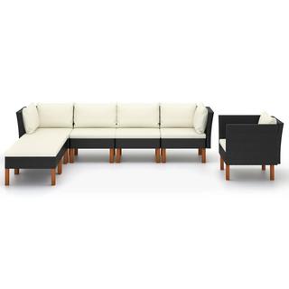 VidaXL Garten-sofa-set poly-rattan  