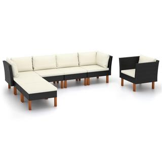 VidaXL Garten-sofa-set poly-rattan  