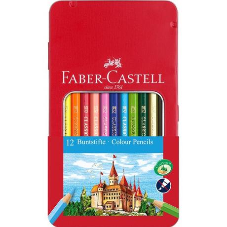 Faber-Castell  Faber-Castell 115801 pastello colorato Blu, Oro, Arancione, Rosa, Porpora, Rosso, Giallo 1 pz 