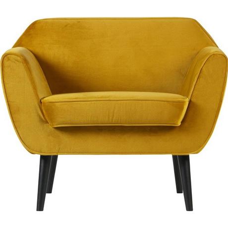 mutoni Fauteuil Rocco velours ocre  