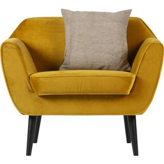 mutoni Fauteuil Rocco velours ocre  