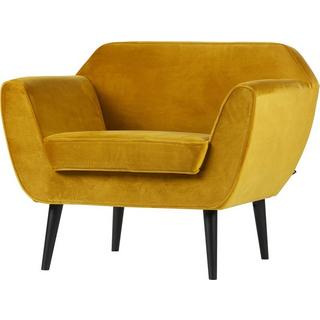 mutoni Fauteuil Rocco velours ocre  