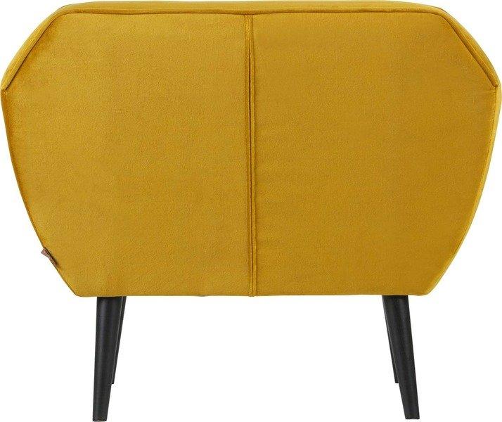 mutoni Fauteuil Rocco velours ocre  