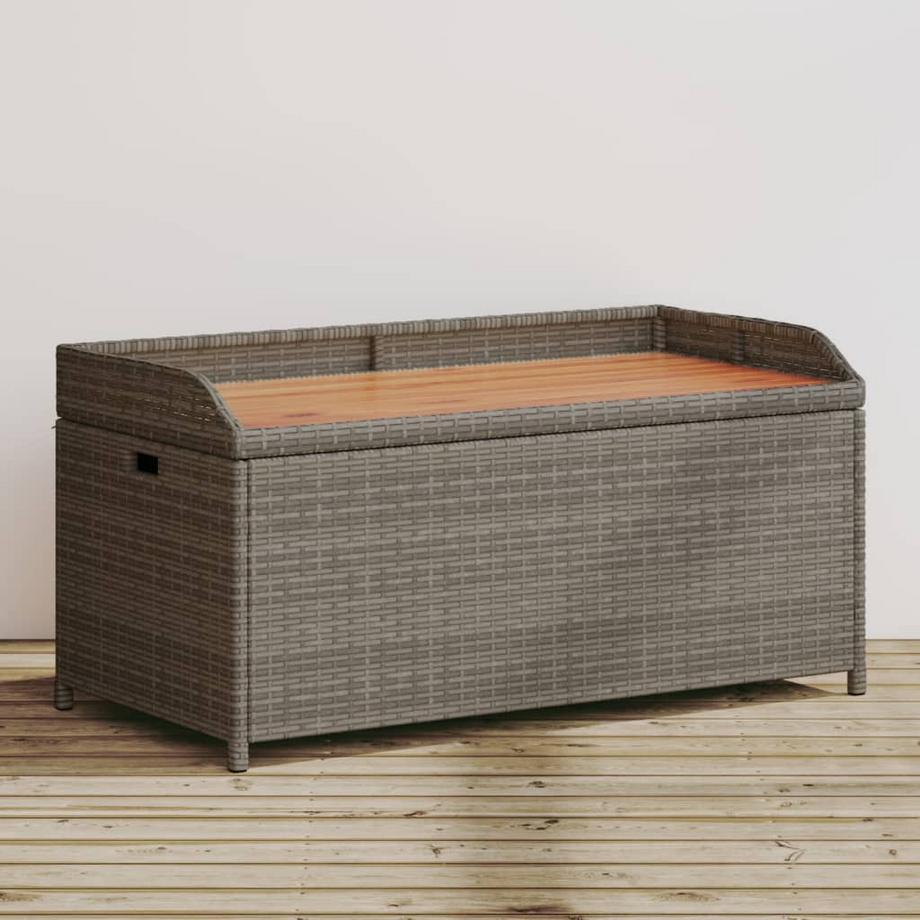VidaXL Bank mit stauraum poly-rattan  