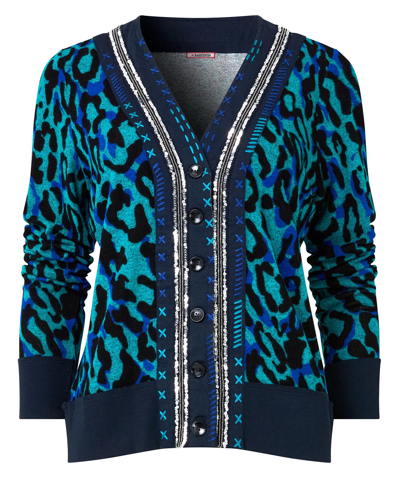 Joe Browns  Jersey-Strickjacke mit Tiermotiv 