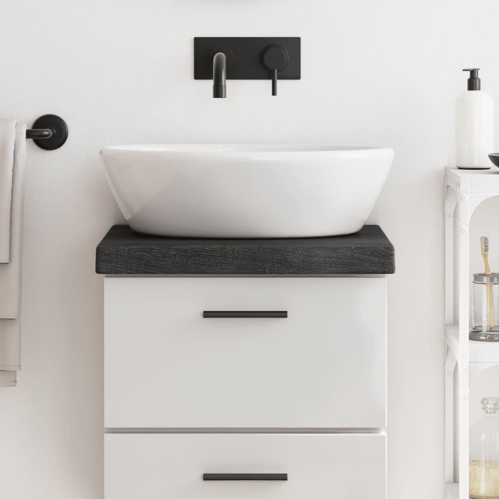 VidaXL  Comptoir de salle de bain bois de chêne 