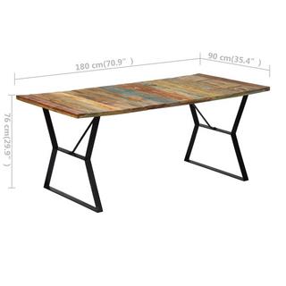 VidaXL Table de salle à manger bois  