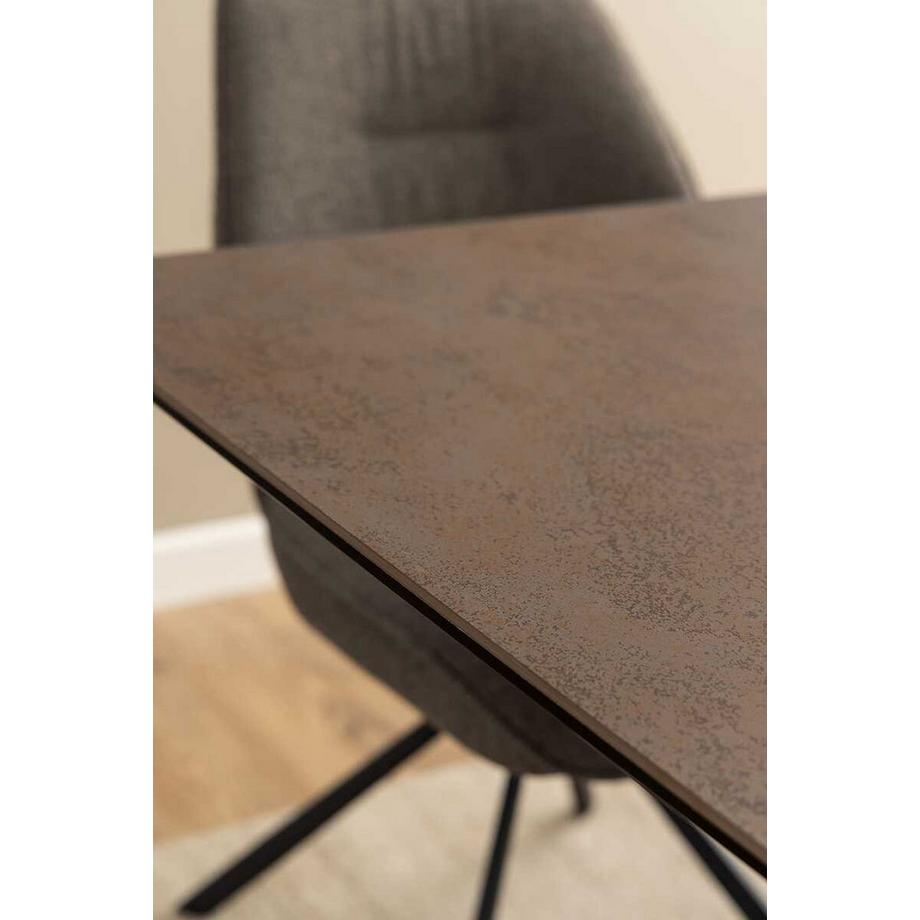 mutoni Esstisch Triple-X Keramik rostbraun 200-240x100  