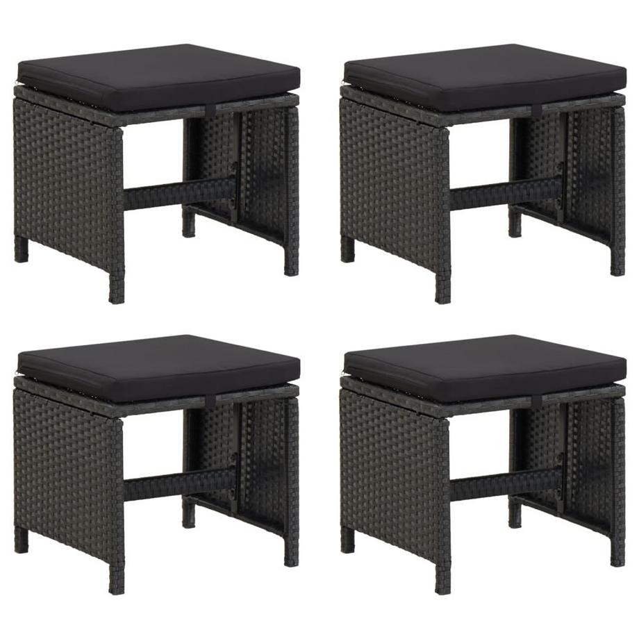 VidaXL Fußhocker poly-rattan  