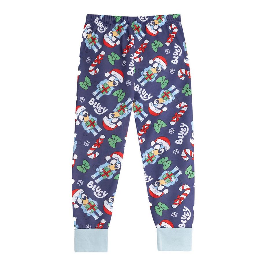 Bluey  Set Pigiama Lungo Natale Manica Lunga 