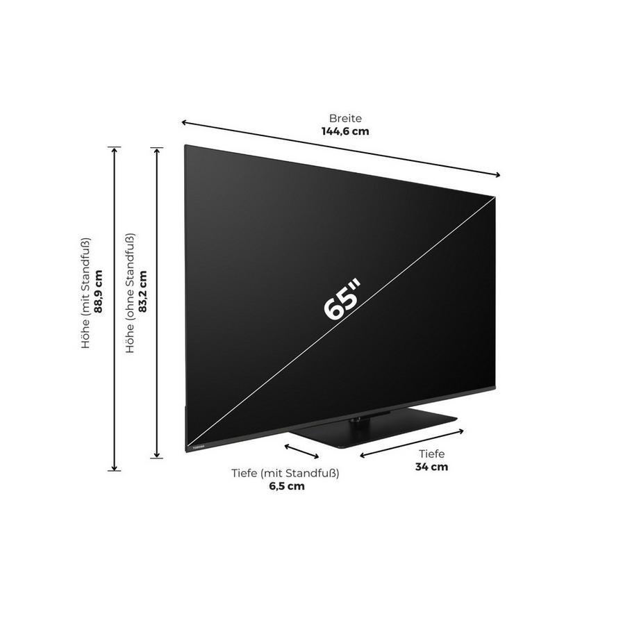 TOSHIBA  TV 65 pollici, 4K UHD, 65UV6F63DA 