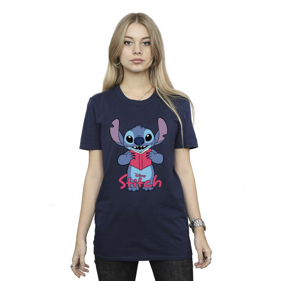 Lilo & Stitch T-Shirt Reading Standing  