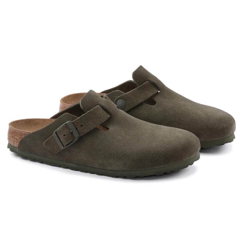 BIRKENSTOCK Boston Suede Sabots  
