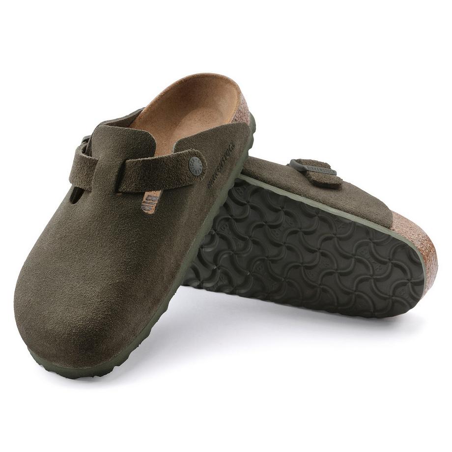 BIRKENSTOCK Boston Suede Sabots  