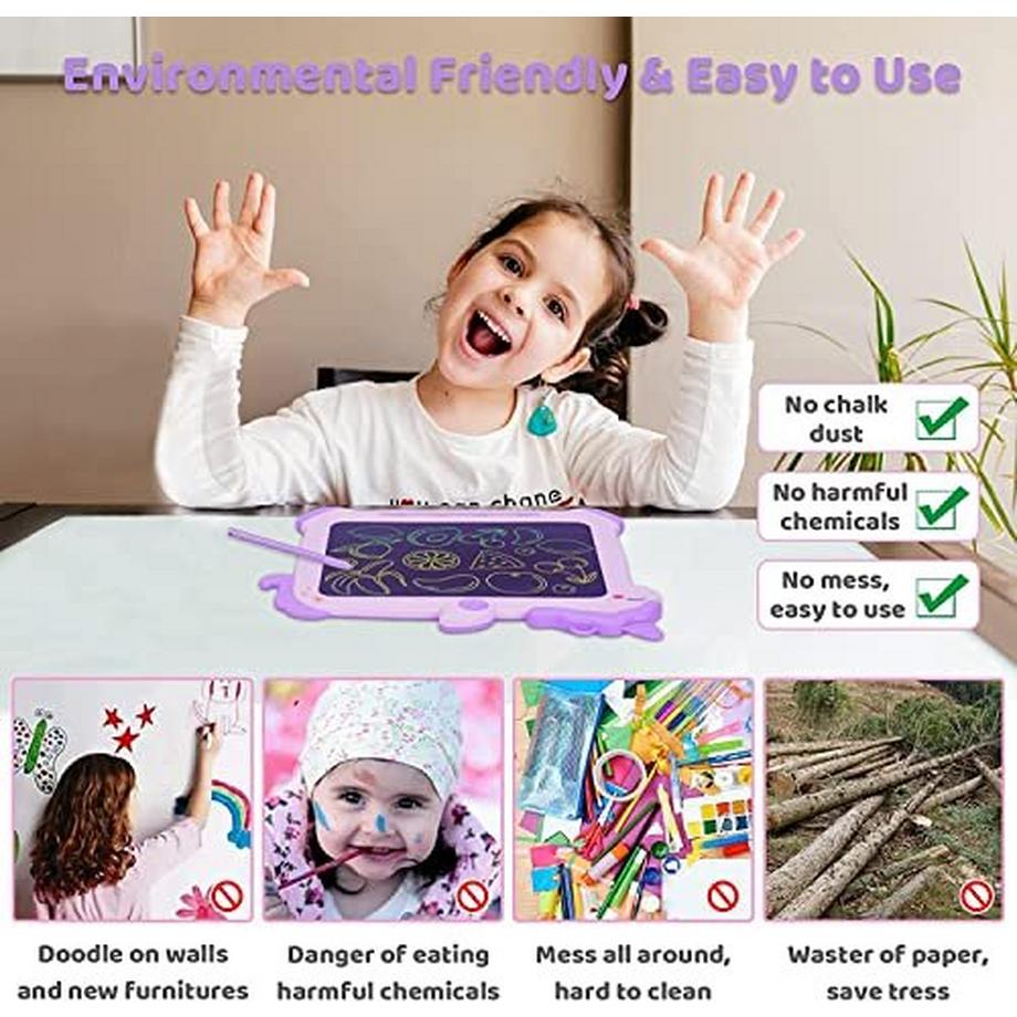 Activity-board  Livre de coloriage pour enfants avec 12 stylos, planche à dessin graffiti 