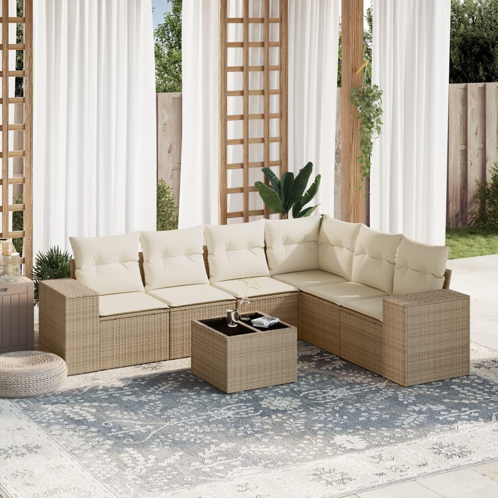 VidaXL set divano da giardino Polirattan  