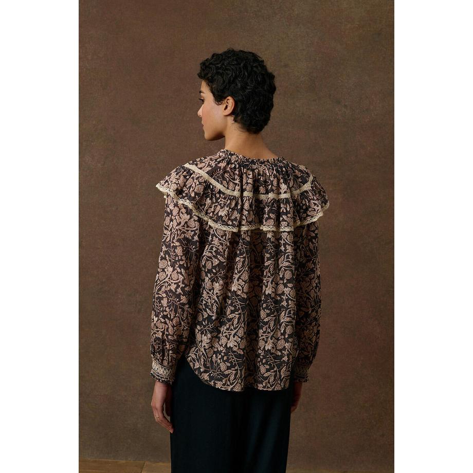 Louise-Misha Blouse imprimé floral à volants  