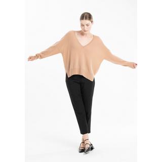 Studio Cashmere8 NAMI 23 V-Ausschnitt Gestreifter Pullover  