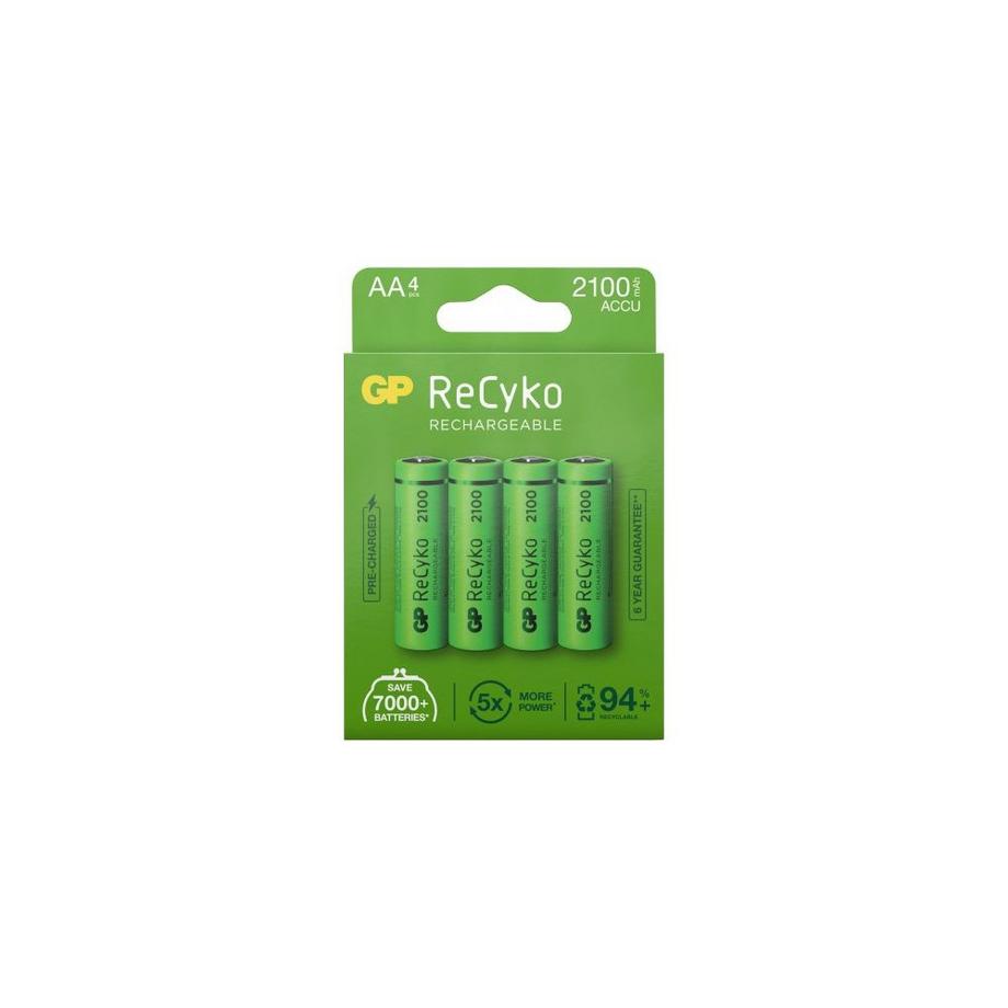 GP Batteries  AA ReCyko GP 2100 mAh NI-MH – 4er-Pack 