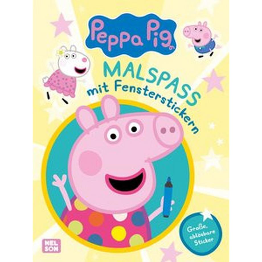   Peppa Wutz Mitmachbuch: Malspaß mit Fensterstickern 