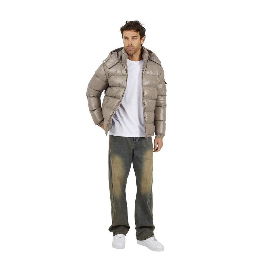 Giacca Imbottita Nylon Collo A Imbuto