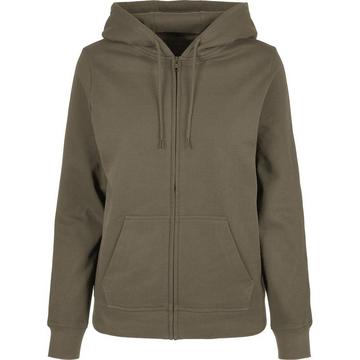 Basic Hoodie mit durchgehendem Reißverschluss