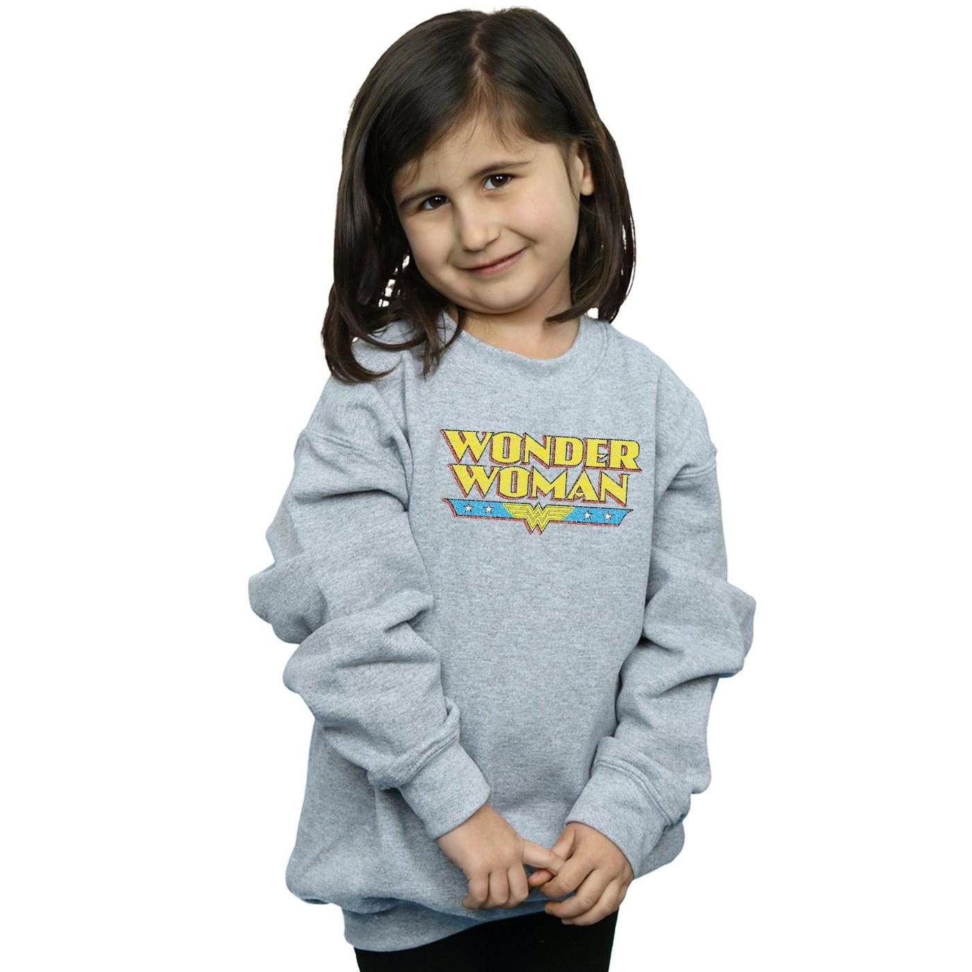 DC COMICS  Wonder Woman Crackle Logo Sweatshirt 