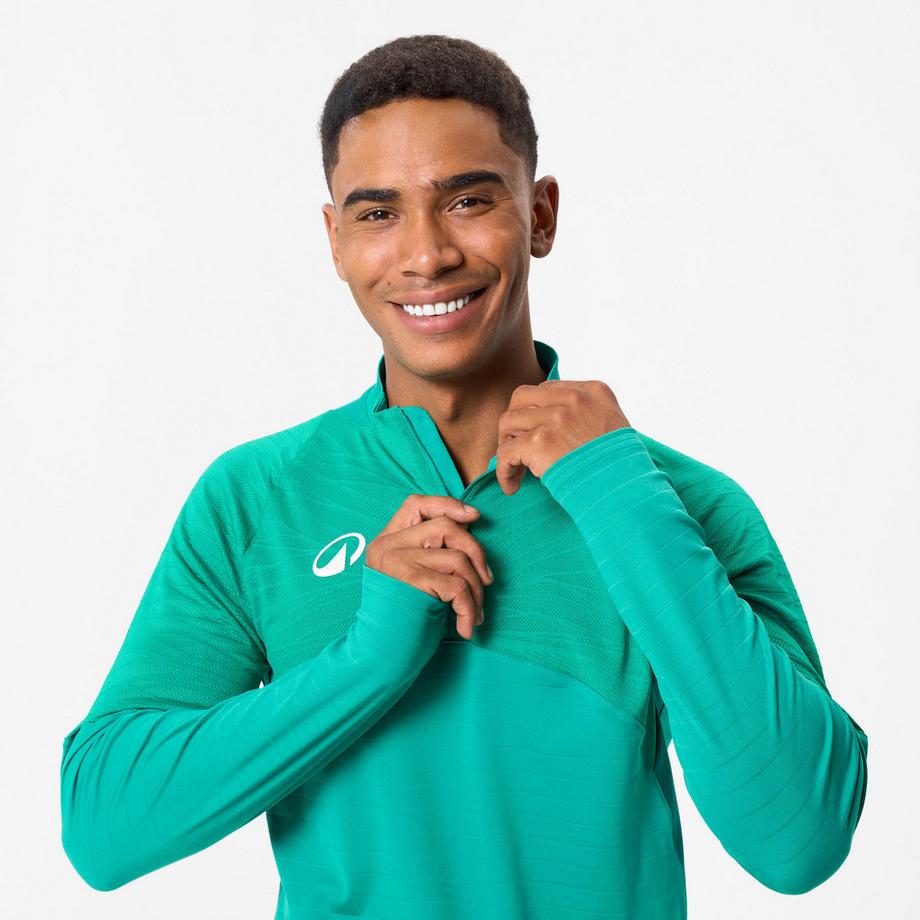 KIPSTA  Felpa uomo mezza zip poliestere 