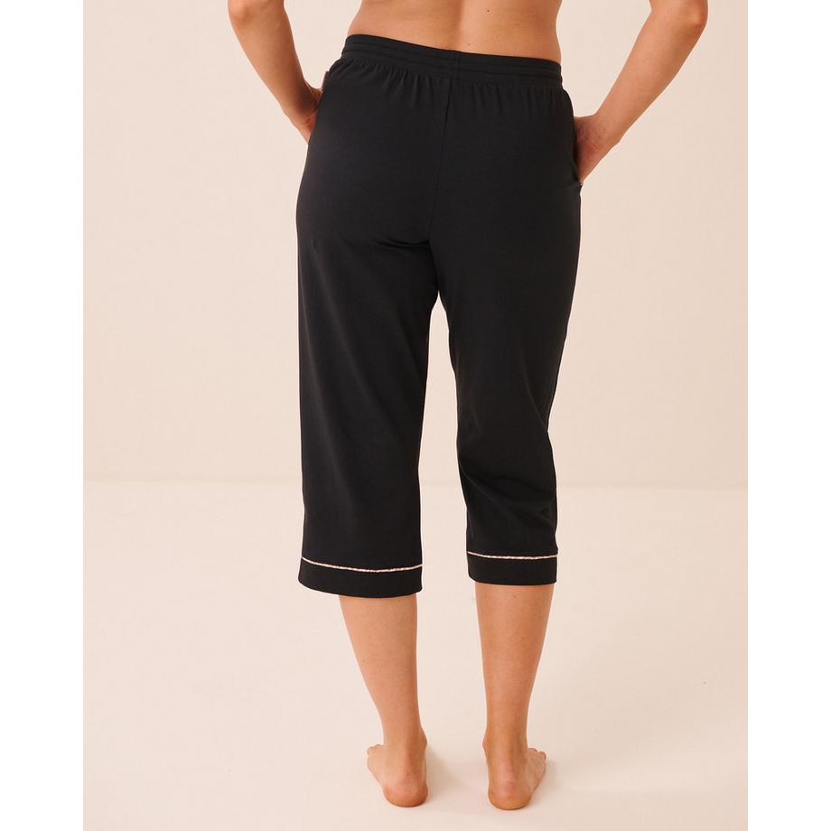La Vie En Rose Pyjama-Caprihose aus Baumwolle  