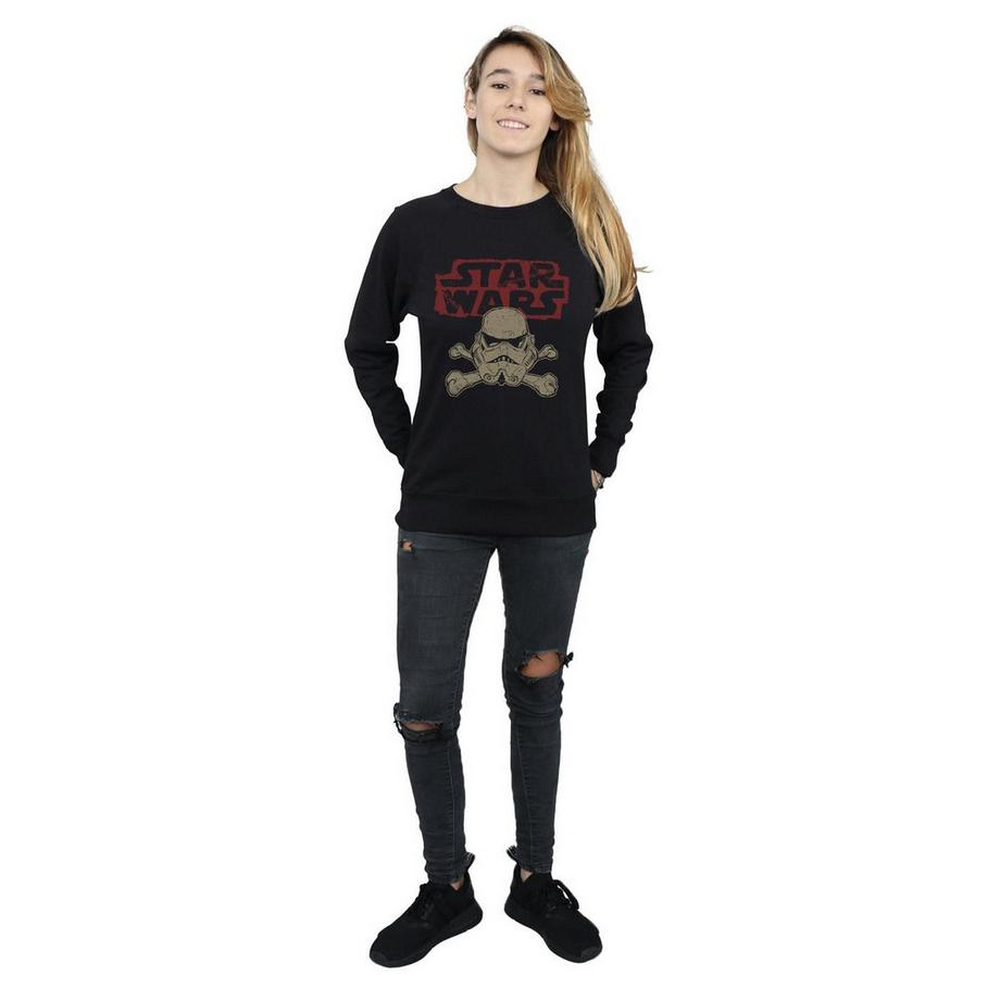 STAR WARS Star Wars Stormtrooper Totenkopf und Knochen Sweatshirt  