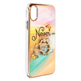 Avizar  Coque Anneau iPhone X et XS Motif Plage 