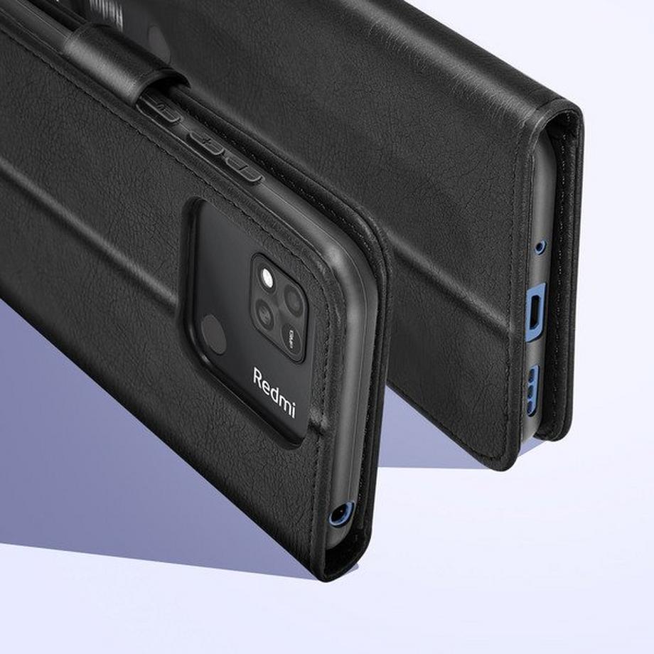 Avizar  Étui Xiaomi Redmi 10A Portefeuille Noir 