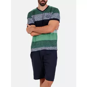 Pyjama-Shorts T-Shirt Scratch Antonio Miro grün