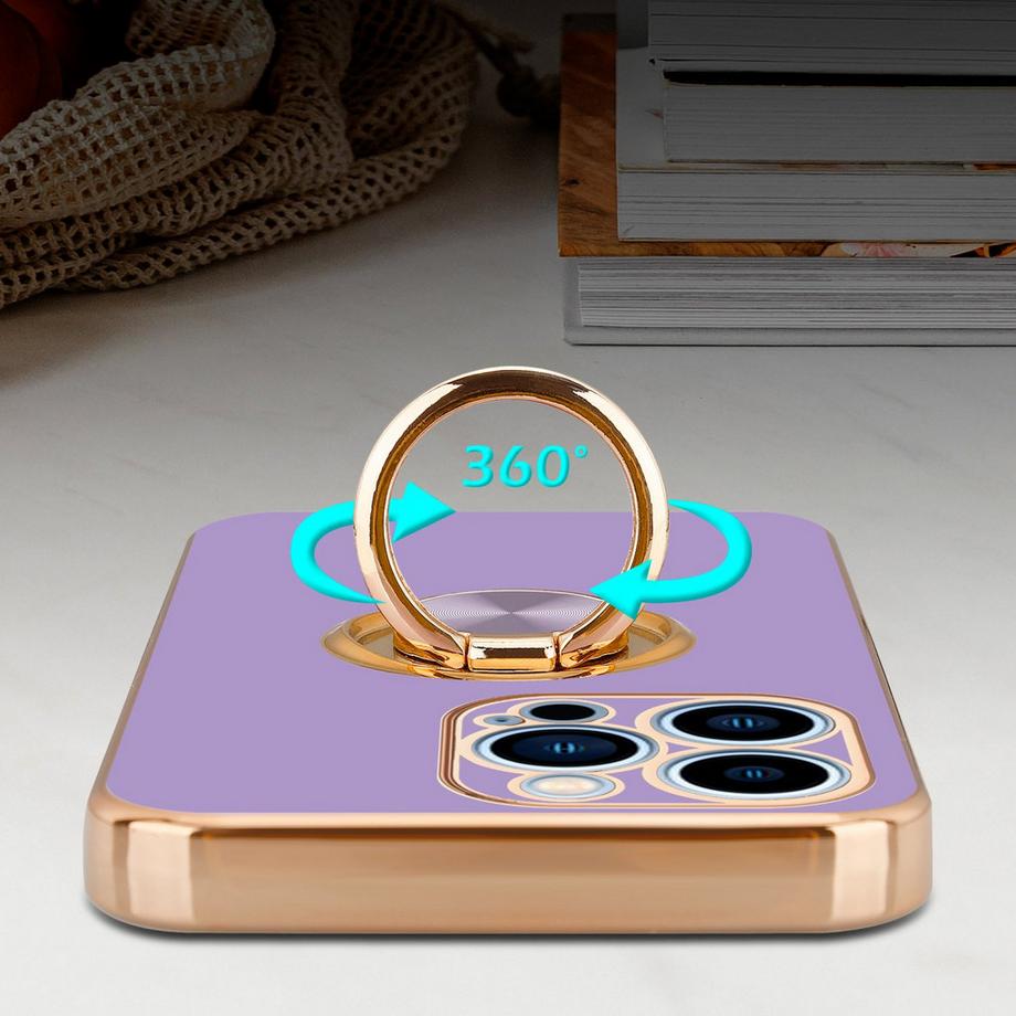Cadorabo  Hülle für Apple iPhone 13 PRO mit Ring - Schutzhülle 