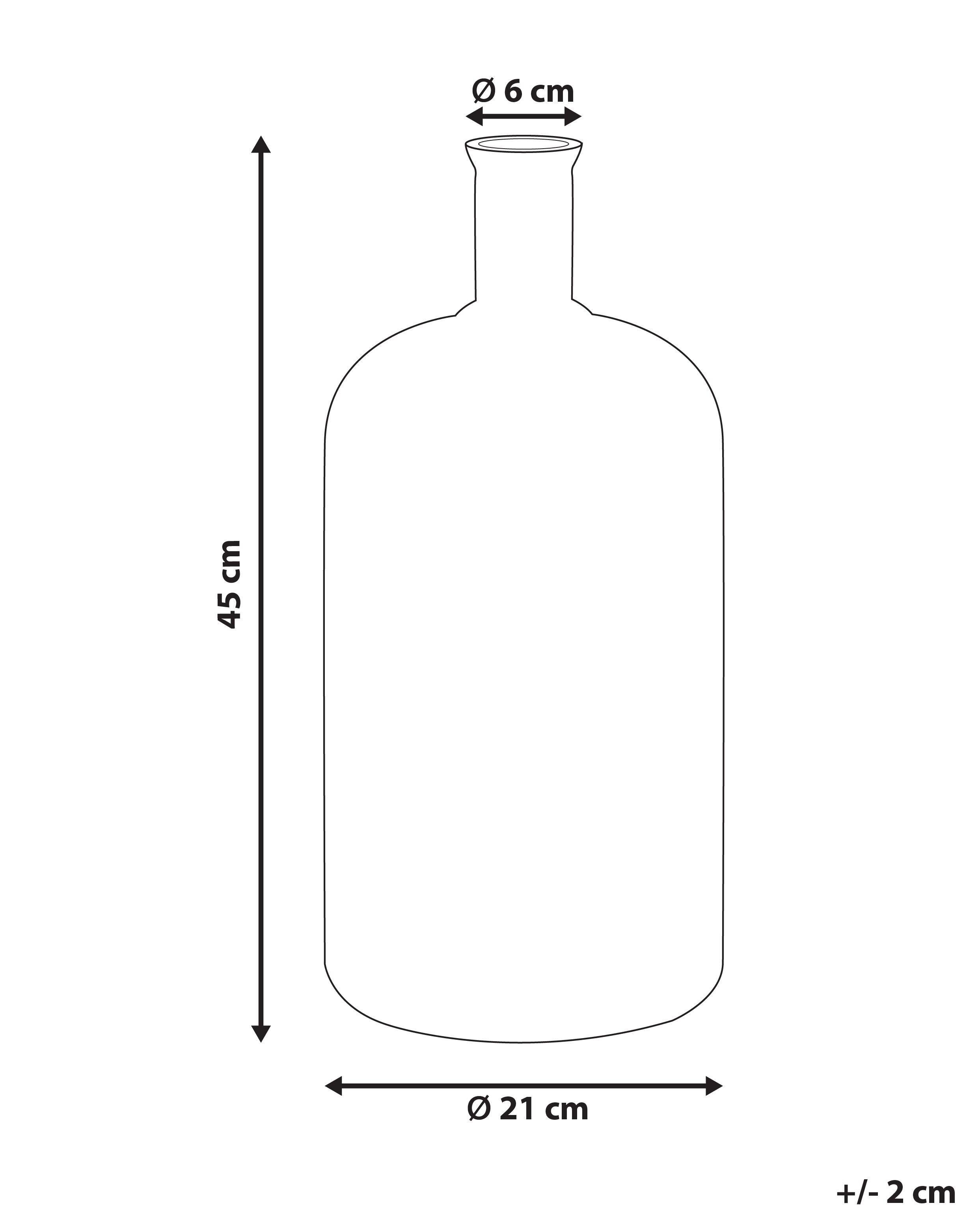 Beliani Blumenvase aus Glas Modern KORMA  