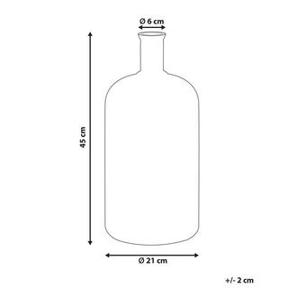 Beliani Blumenvase aus Glas Modern KORMA  