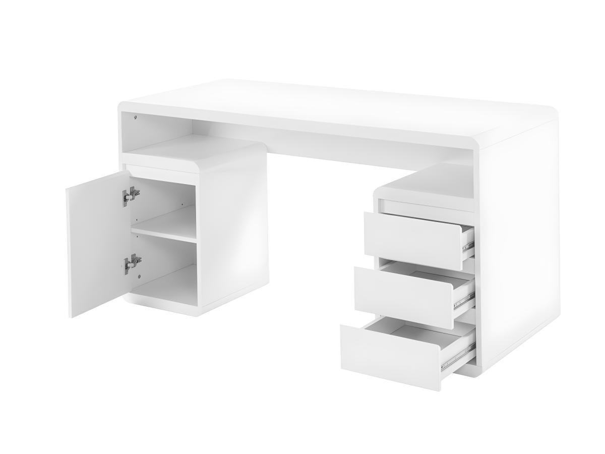 Vente-unique Bureau avec rangements SERGUEI MDF laqué  