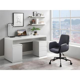 Vente-unique Bureau avec rangements SERGUEI MDF laqué  