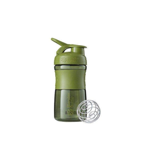 Blender Bottle  20oz / 590ml BlenderBottle SportMixer Flip, Moss Green 