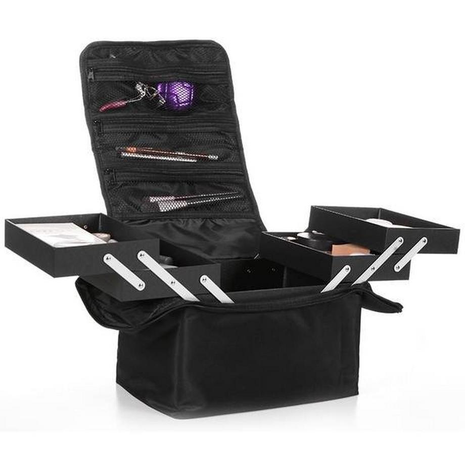 eStore  Große und geräumige Kosmetiktasche mit erweiterbaren Fächern 