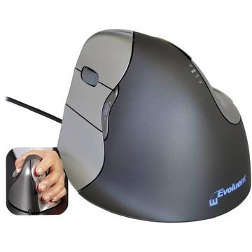 Vertical Mouse 4  Mouse ergonomico USB Ottico Grigio, Argento 6 Tasti 2800 dpi Ergonomico